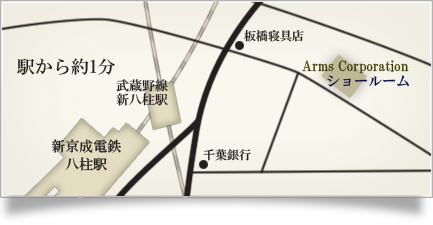 ショールーム地図